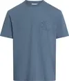 Calvin Klein CK APPLIQUE TEE, CK1 Mavi Erkek T-Shirt & Polo