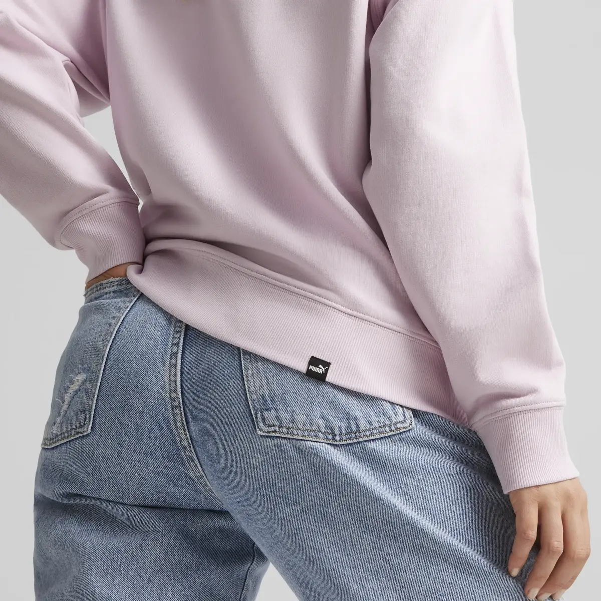 Puma HER Crew TR Pembe Kadın Sweatshirt