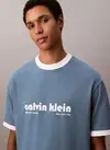 Calvin Klein SS RETRO LOGO RINGER 16S RLXD TE Mavi Erkek Tişört Calvin Klein SS RETRO LOGO RINGER 16S RLXD TE Mavi Erkek Tişört