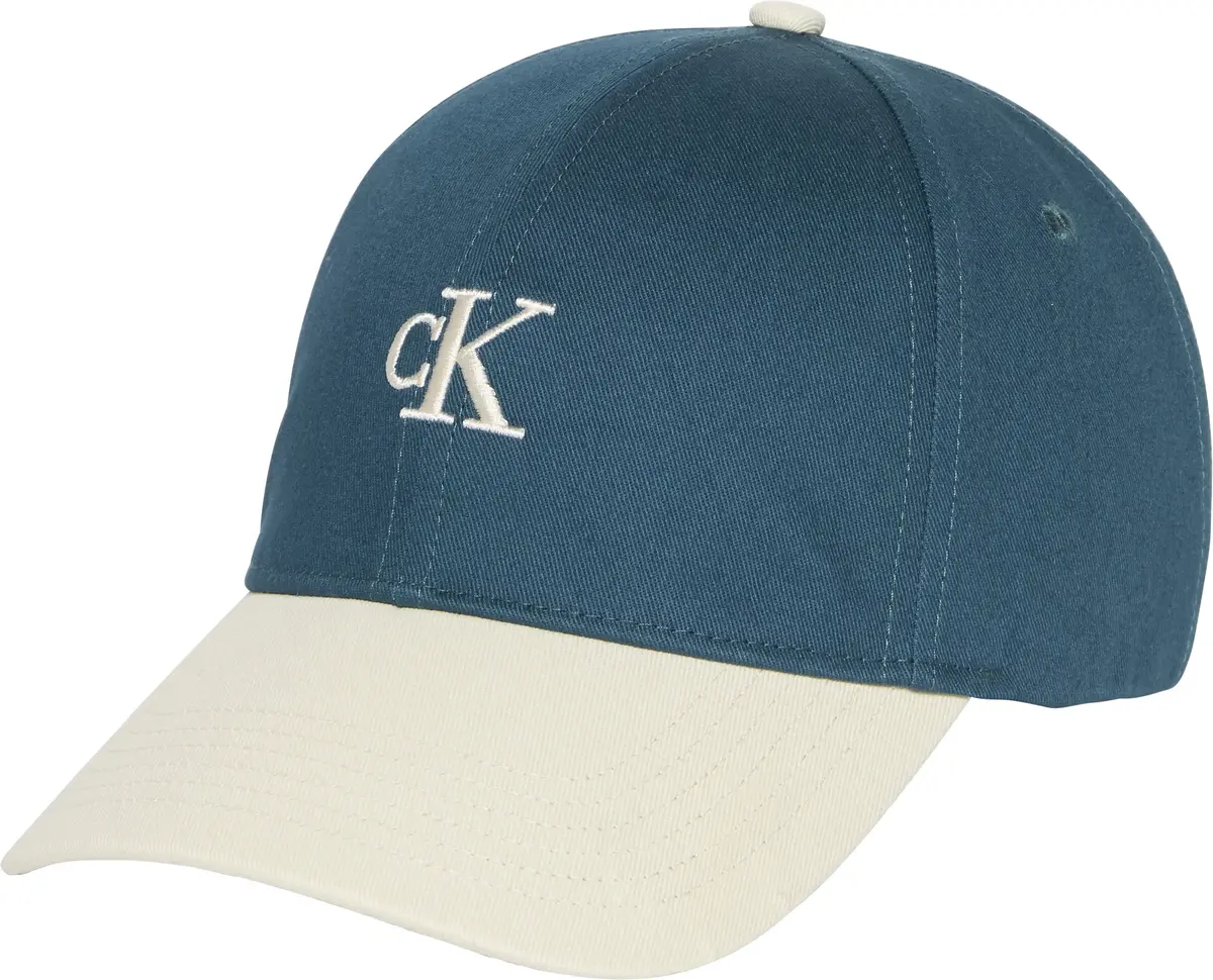 Calvin Klein MONOGRAM EMB COLORBLOCK CAP Erkek Mavi Şapka