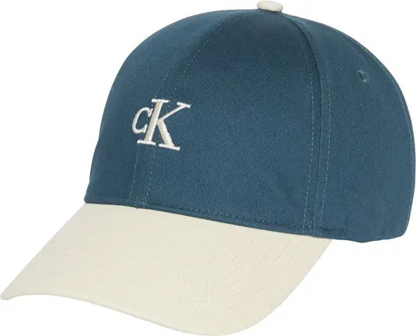 Calvin Klein MONOGRAM EMB COLORBLOCK CAP Erkek Mavi Şapka