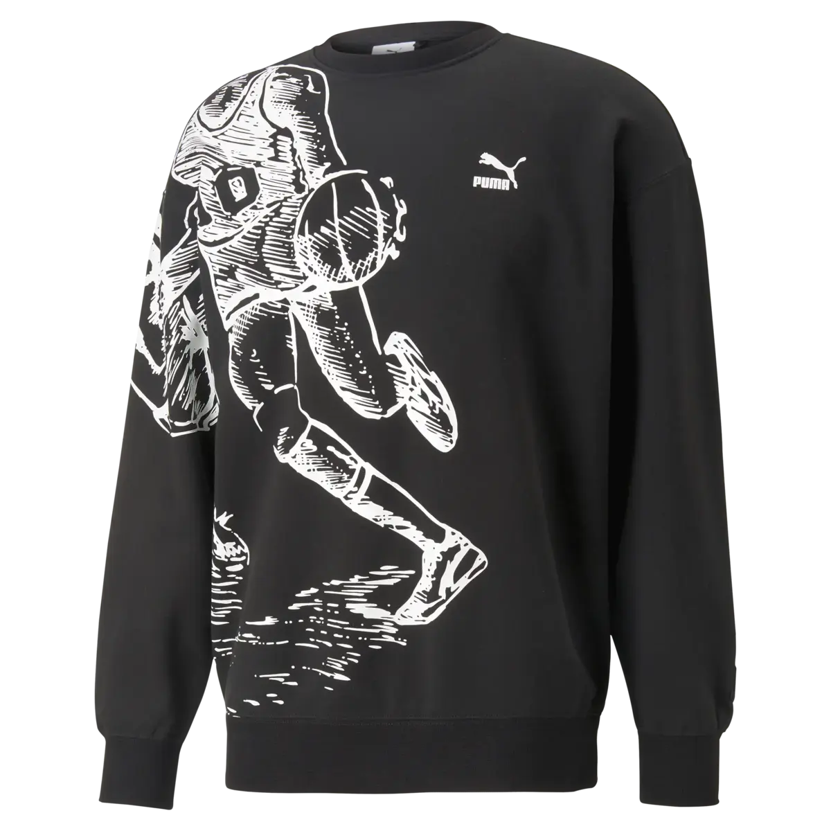 Puma PUMA X JOSHUA VIDES Crew Siyah Erkek Sweatshirt