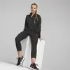 Puma EVOSTRIPE Half-Zip Crew Siyah Kadın Yarım Fermuarlı Sweatshirt