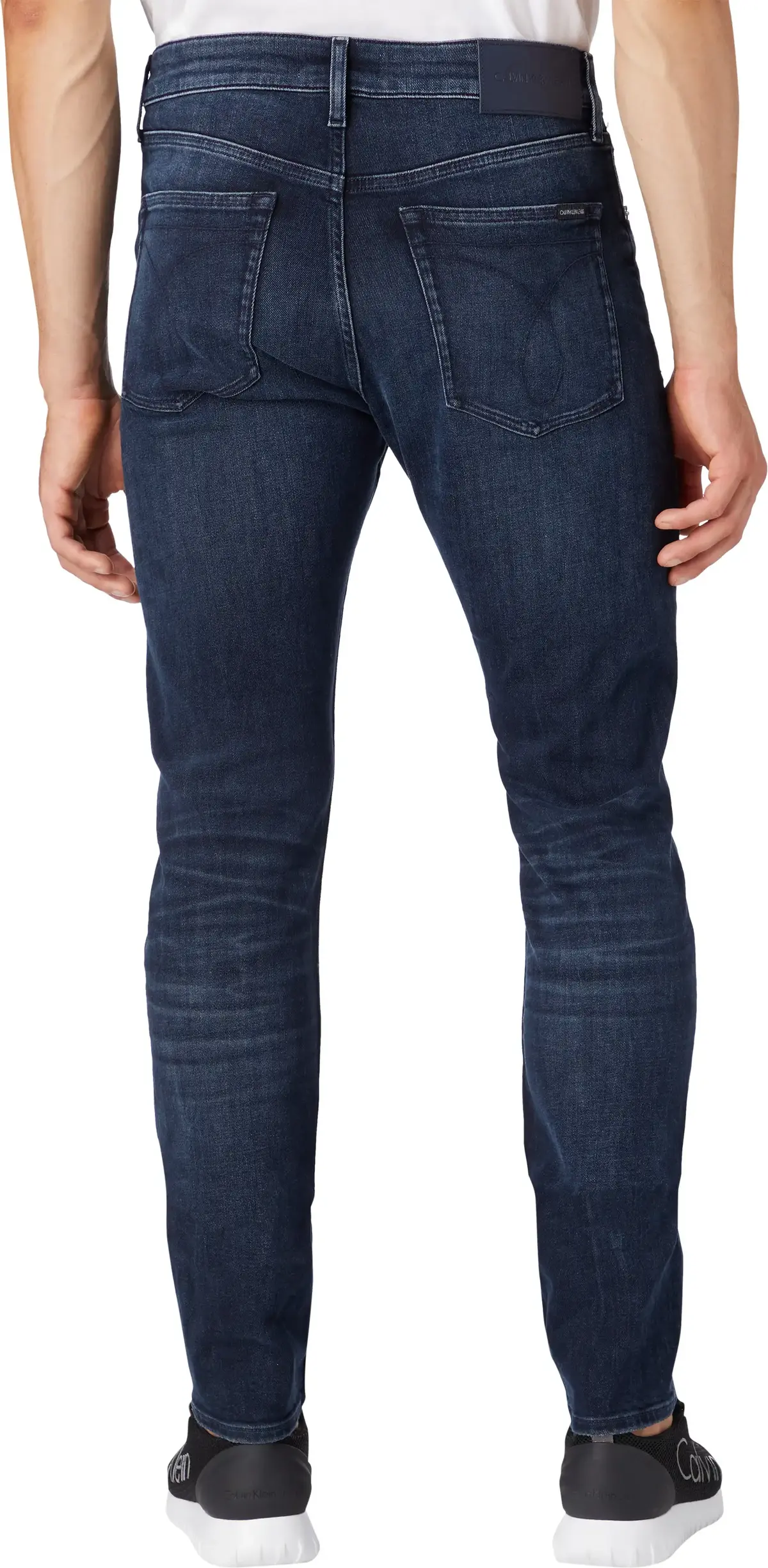 Calvin Klein SLIM TAPER Erkek mavi Kot Pantolon