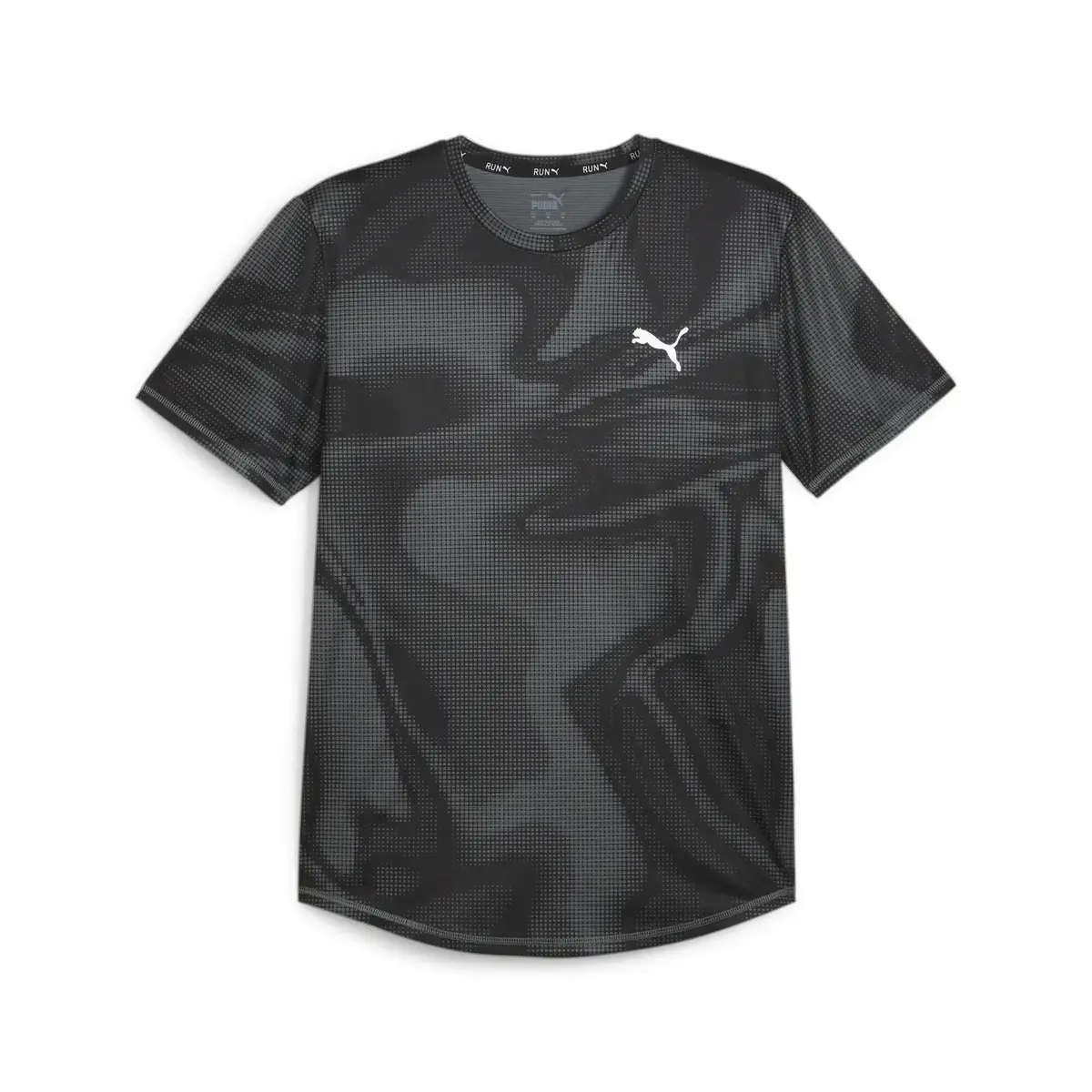Puma RUN FAVORITE AOP SS TEE M Siyah Erkek Antrenman Üst