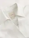 Calvin Klein LINEN BLEND HS SHIRT, ADA Beyaz Kadın Elbise-Etek