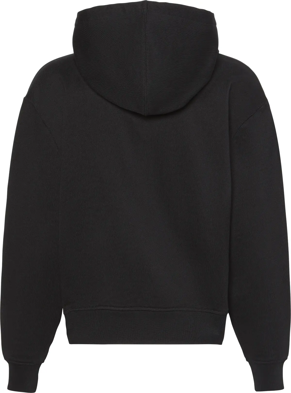 Calvin Klein LS RLXD MONO FR TERR Kadın Siyah Sweatshirt