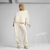 PUMA WARDROBE ESS Oversized Crew Bej Kadın Sweatshirt