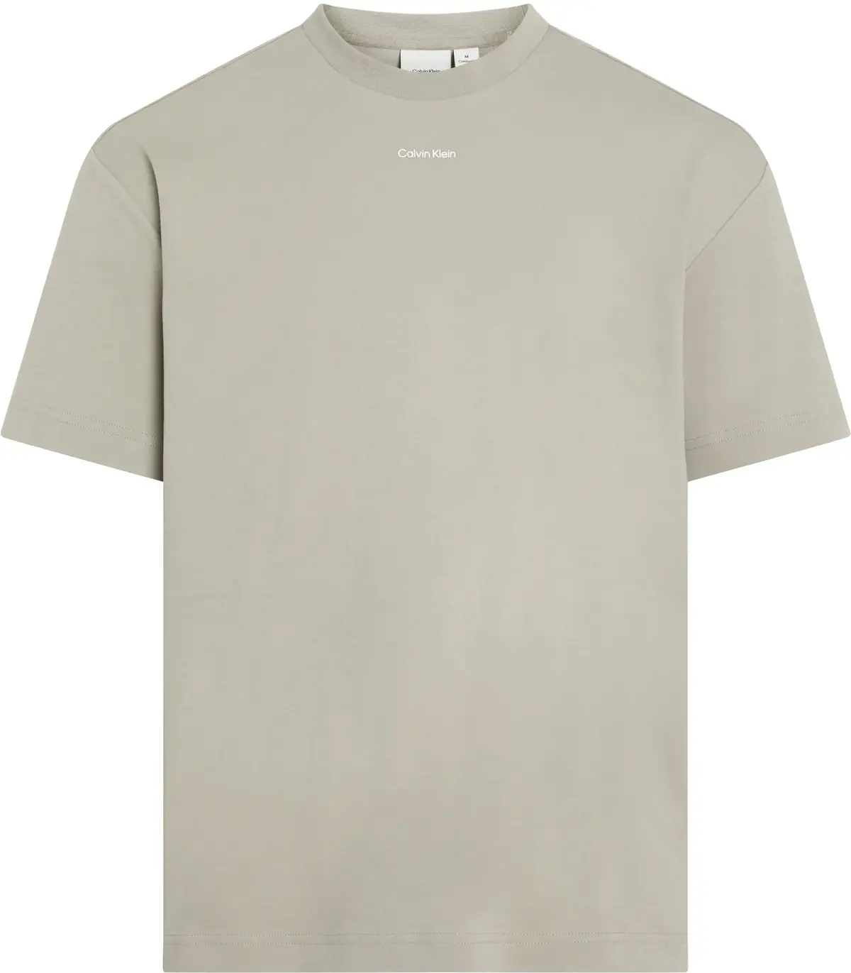 Calvin Klein NANO LOGO INTERLOCK, RAJ Bej Erkek T-Shirt & Polo