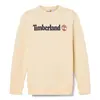 Timberland KENNEBEC RIVER Linear Logo Crew Neck Swe Bej Erkek Sweatshirt & Hoodie