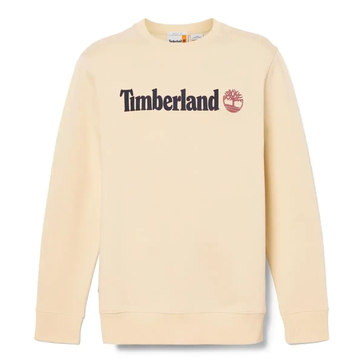 Timberland KENNEBEC RIVER Linear Logo Crew Neck Swe Bej Erkek Sweatshirt & Hoodie