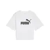PUMA ESS Cropped No. 1 Logo Tee Beyaz Kadın Crop