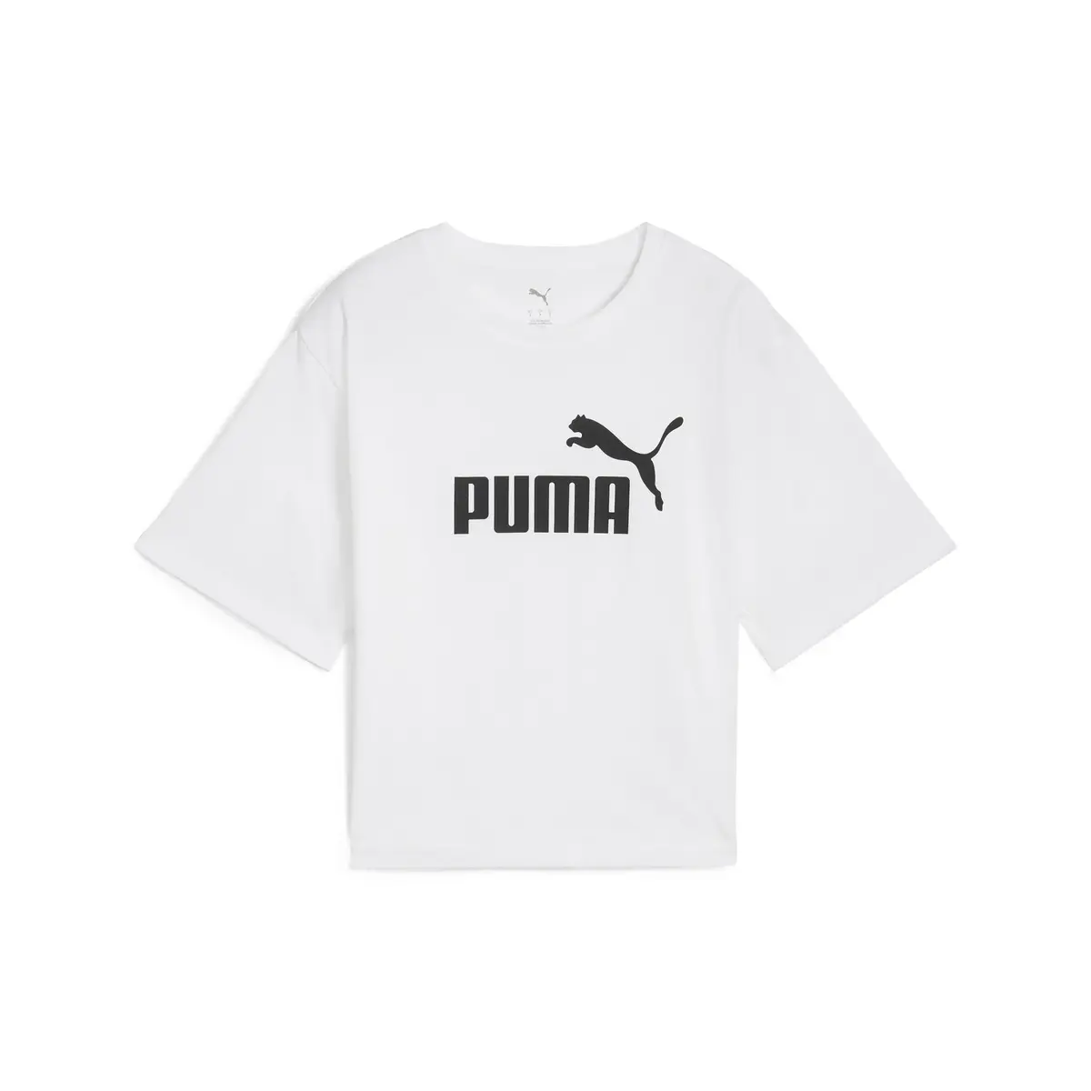 PUMA ESS Cropped No. 1 Logo Tee Beyaz Kadın Crop