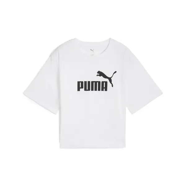 PUMA ESS Cropped No. 1 Logo Tee Beyaz Kadın Crop