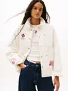 Tommy Hilfiger TJW GRAPHIC CHORE JA, YBH Beyaz Kadın Kot Ceket