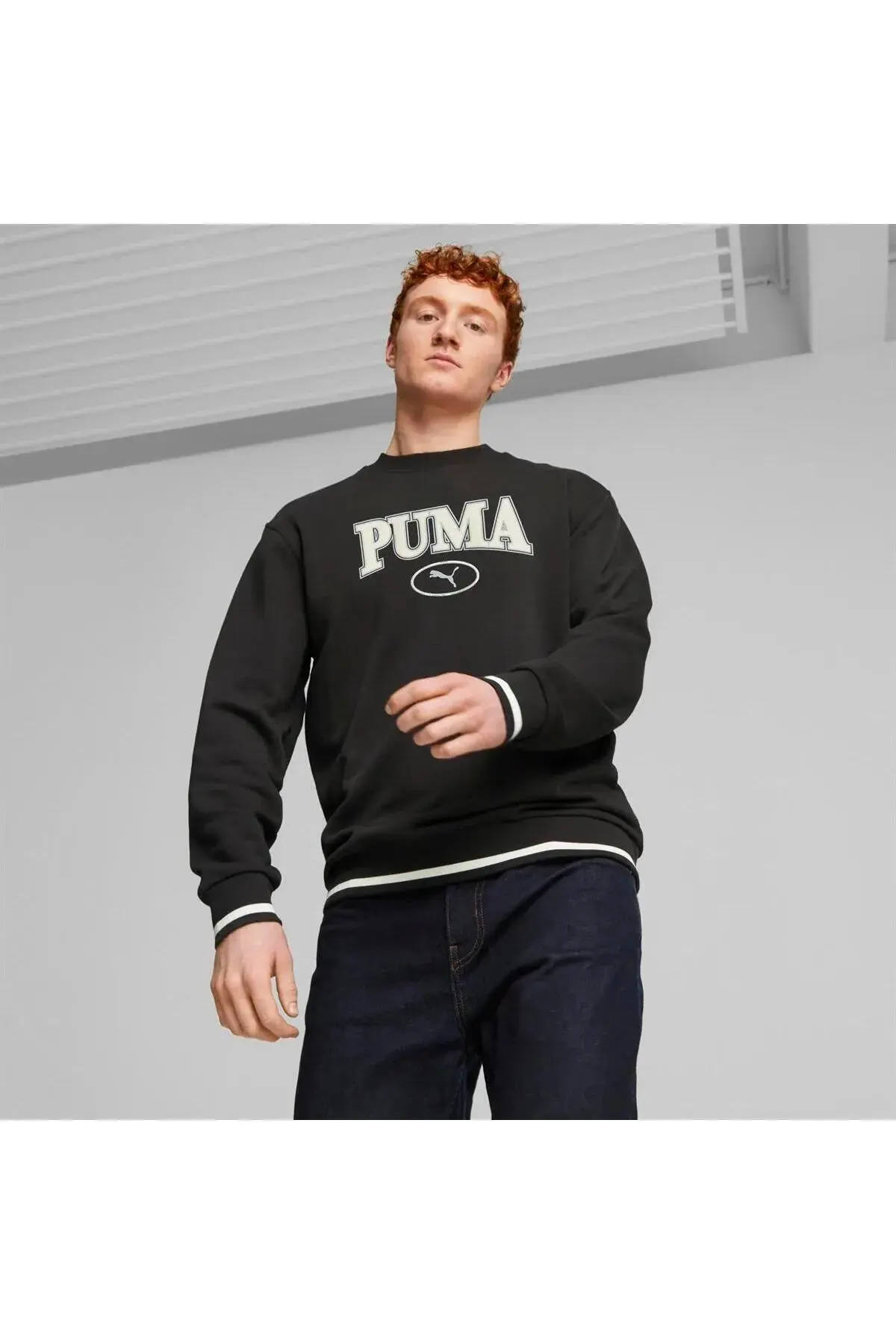 Puma SQUAD Crew TR Siyah Erkek Sweatshirt