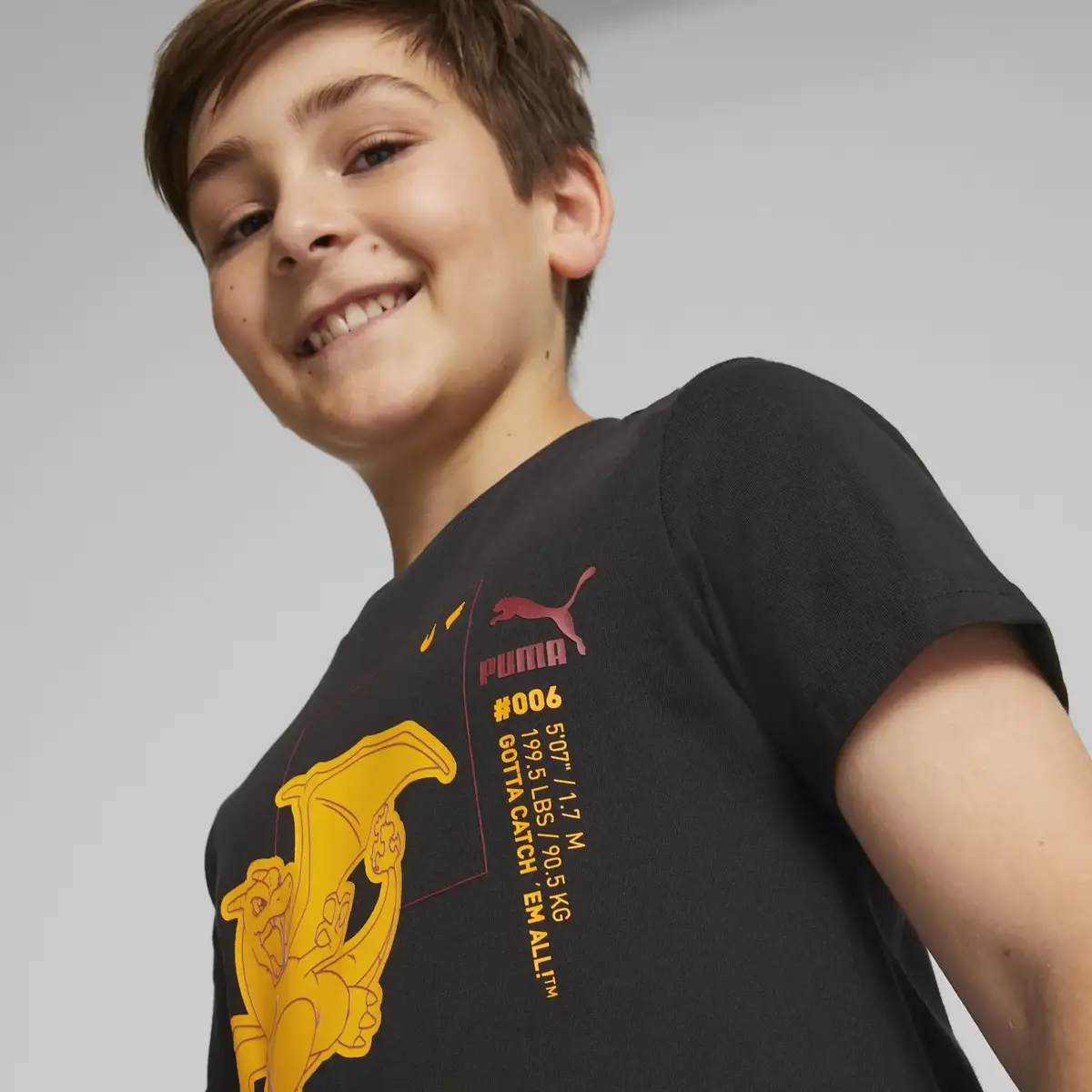 Puma X Pokemon Tee Kids Siyah Erkek Çocuk T-Shirt