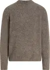 Calvin Klein BOUCLE MOCK NECK SWE Erkek Kahverengi Kazak