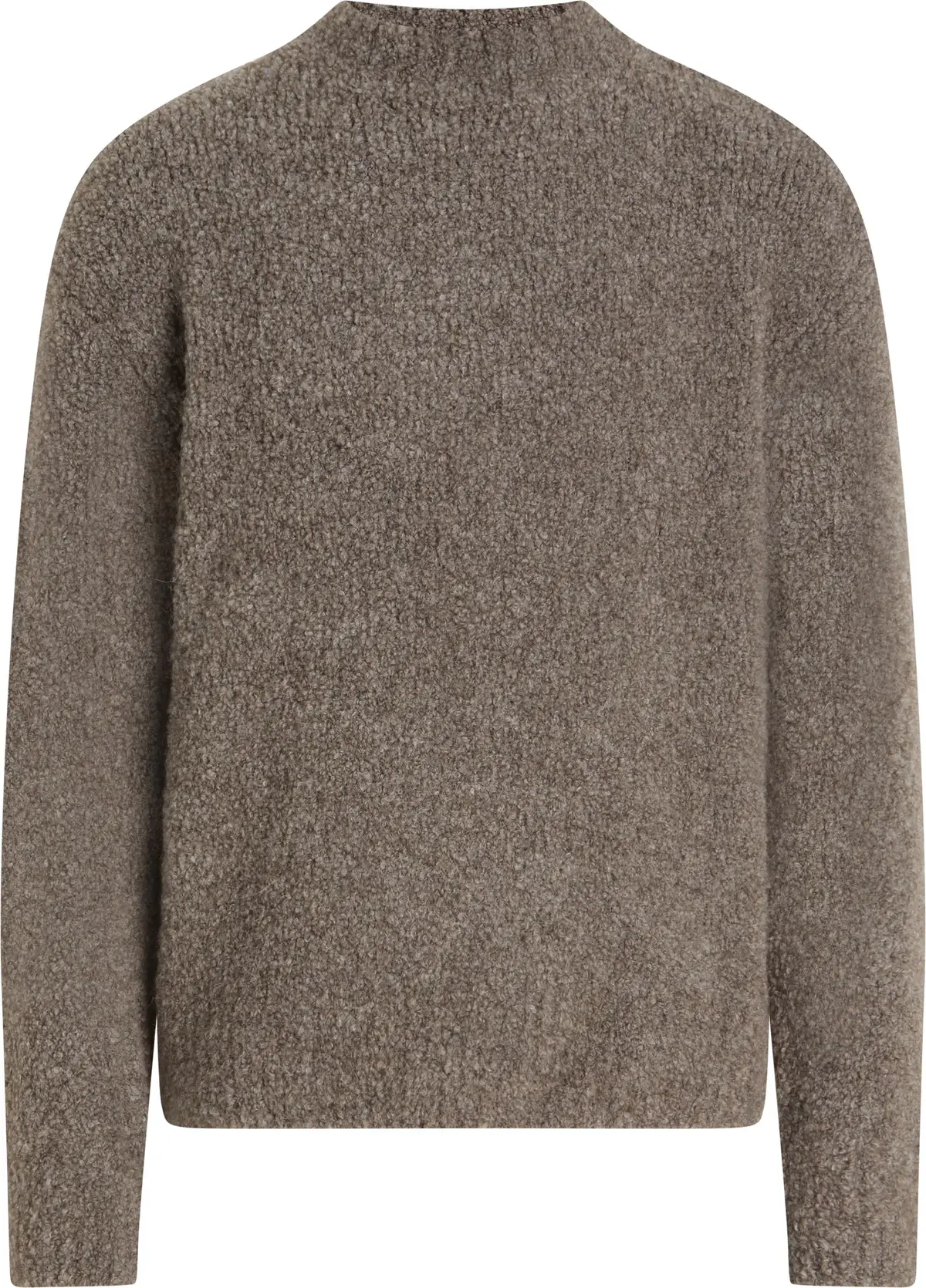 Calvin Klein BOUCLE MOCK NECK SWE Erkek Kahverengi Kazak