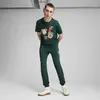 PUMA WARDROBE ESS Graphic Tee Yeşil Erkek T-Shirt