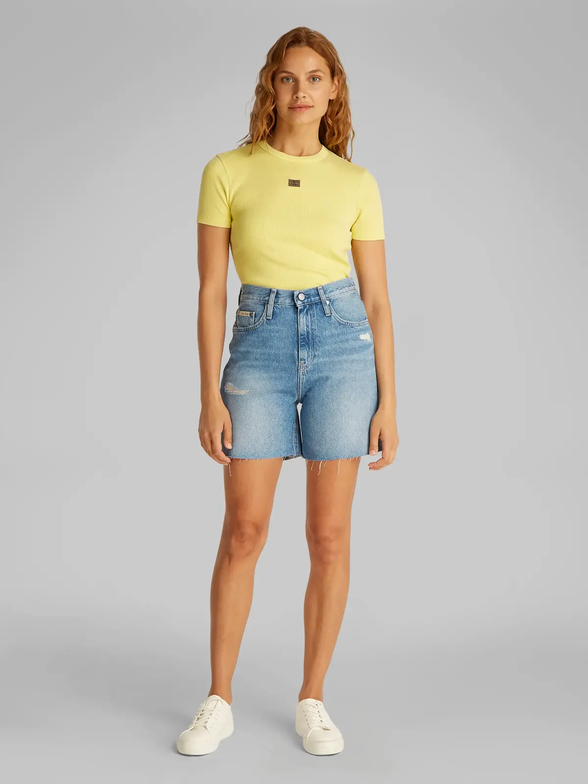 Calvin Klein BERMUDA SHORT Mavi Kadın Bermuda Şort