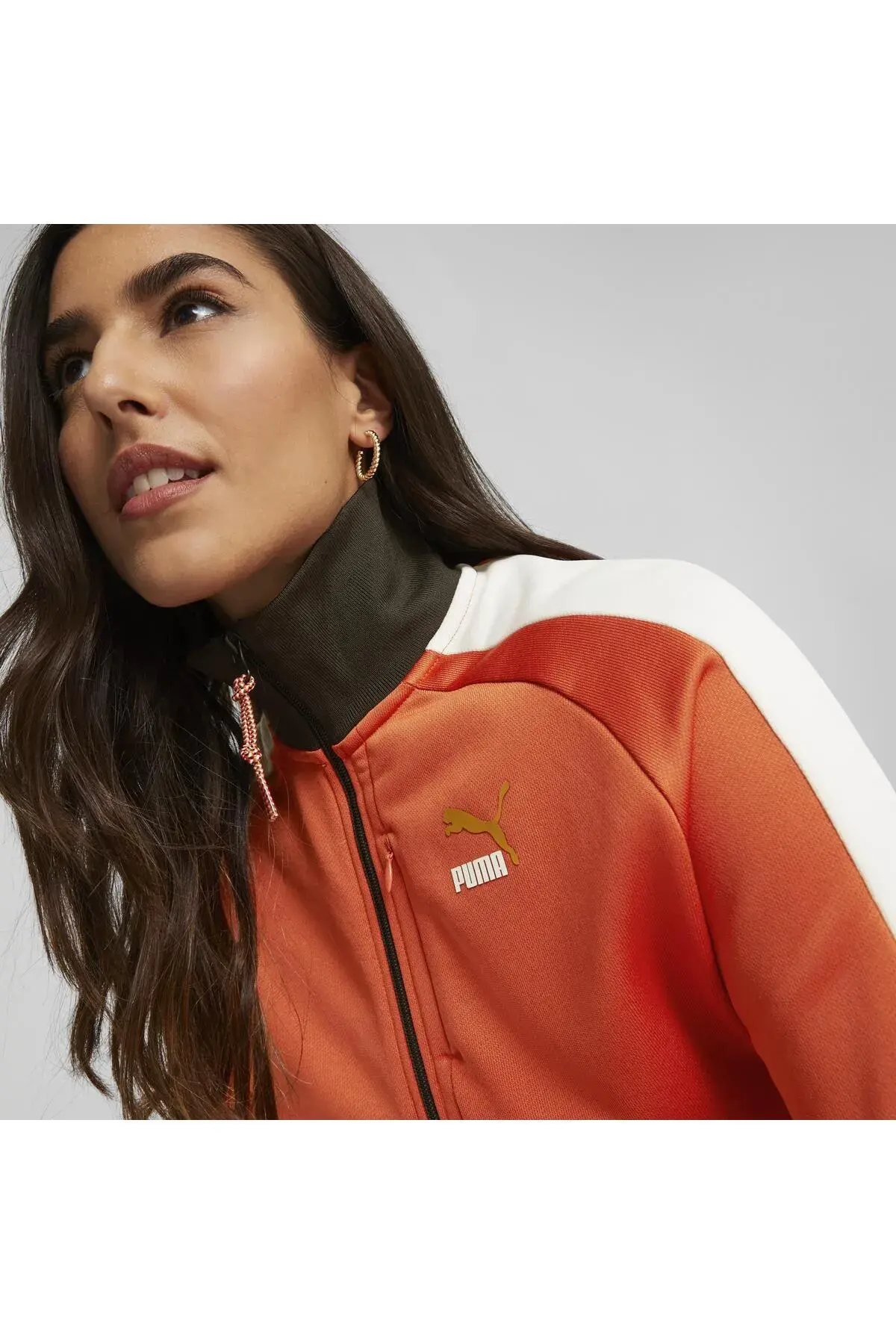 Puma T7 FORWARD HISTORY Track Jacket DK Kahverengi Kadın Fermuarlı Sweatshirt