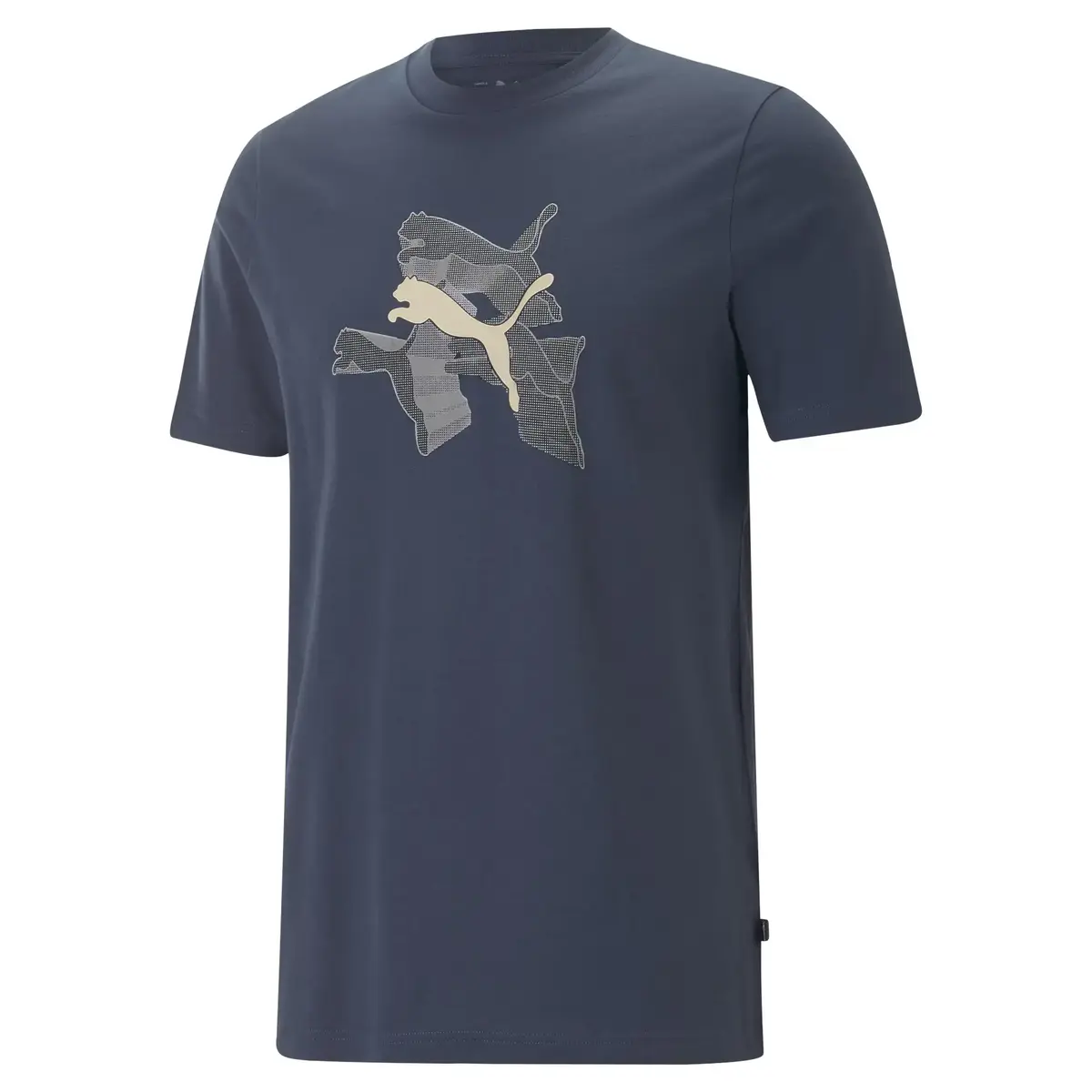 Puma GRAPHICS Reflective Tee Dark Night Lacivert Erkek T-Shirt