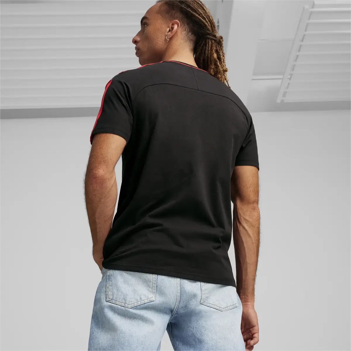 Puma Ferrari Race MT7 Tee Siyah Erkek T-Shirt