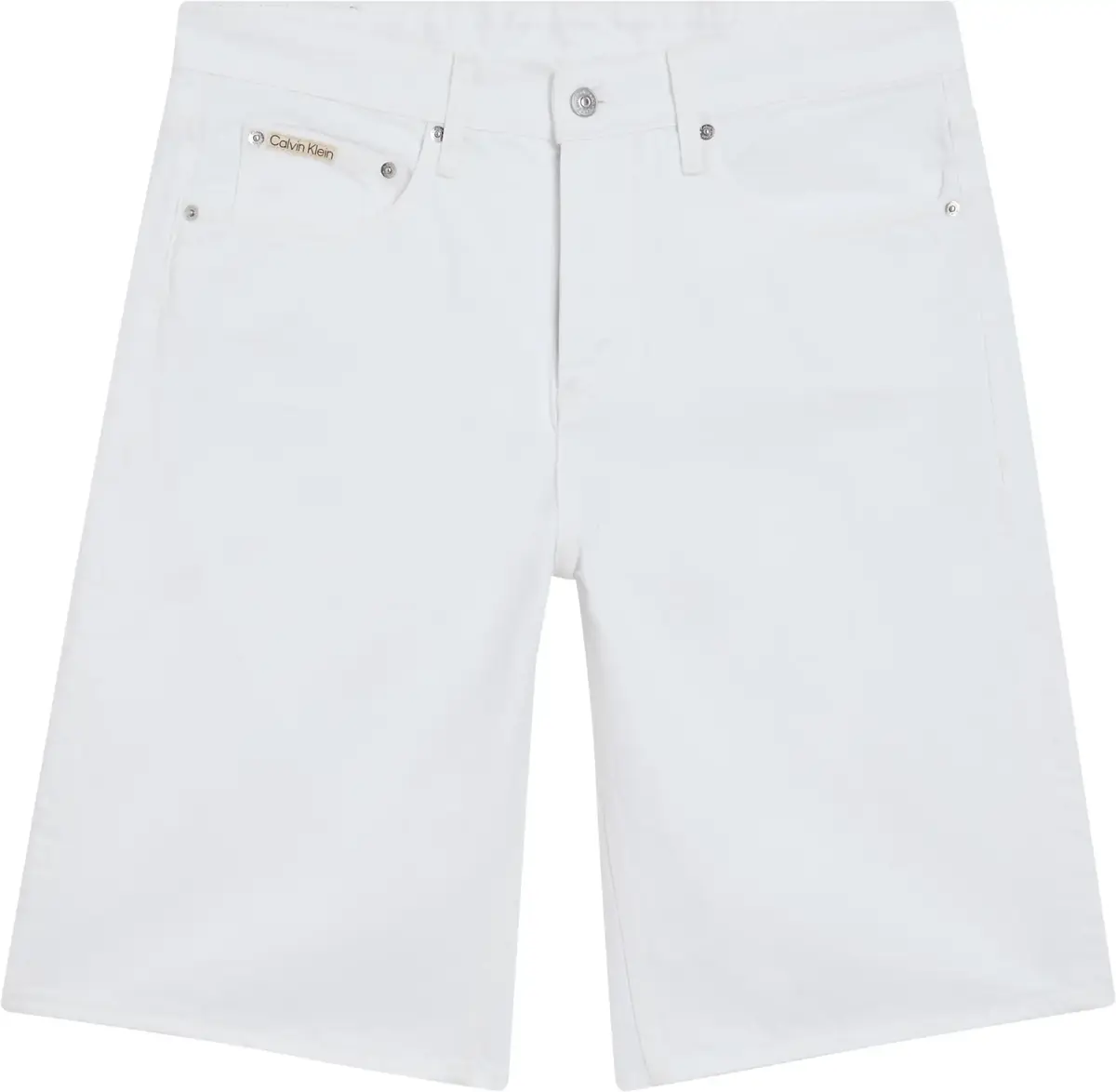 Calvin Klein RELAXED DENIM SHORT, 1AA Beyaz Erkek Şort