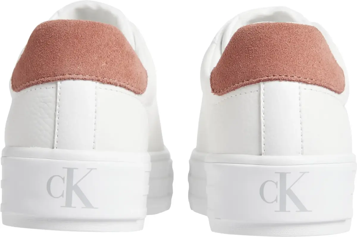 Calvin Klein BOLD VULC FLATF LOW, 0K6 Beyaz Kadın Spor Ayakkabı & Sneaker