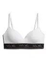 Calvin Klein LIGHTLY LINED BRALET Beyaz Sporcu Sütyeni Bralet