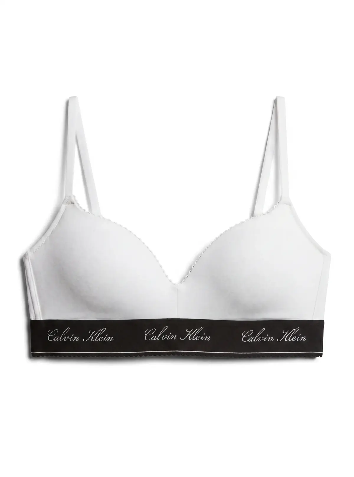 Calvin Klein LIGHTLY LINED BRALET Beyaz Sporcu Sütyeni Bralet