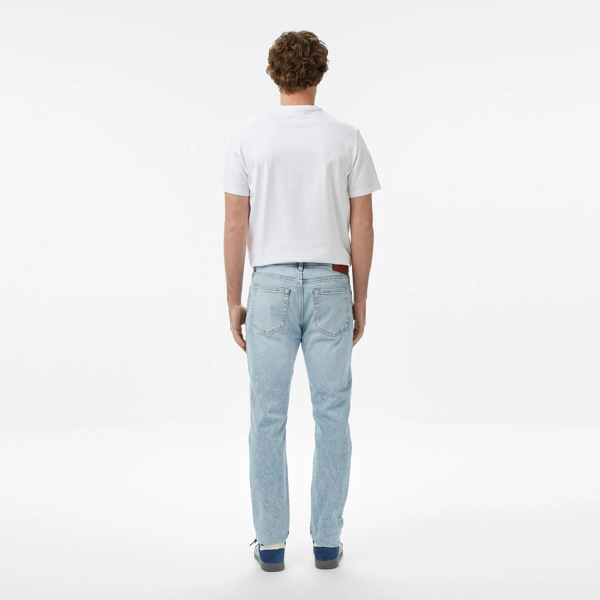 Calvin Klein SLIM TAPER MARBLED B, EF8, 30, 35 Mavi Erkek Kot Pantolon