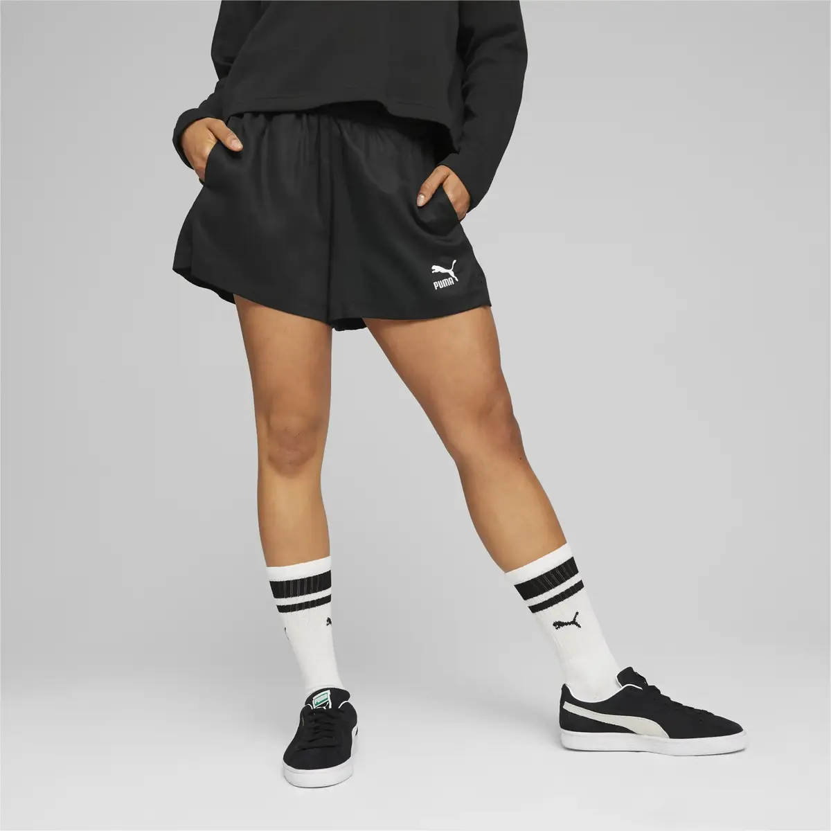 Puma T7 Shorts Siyah Kadın Şort