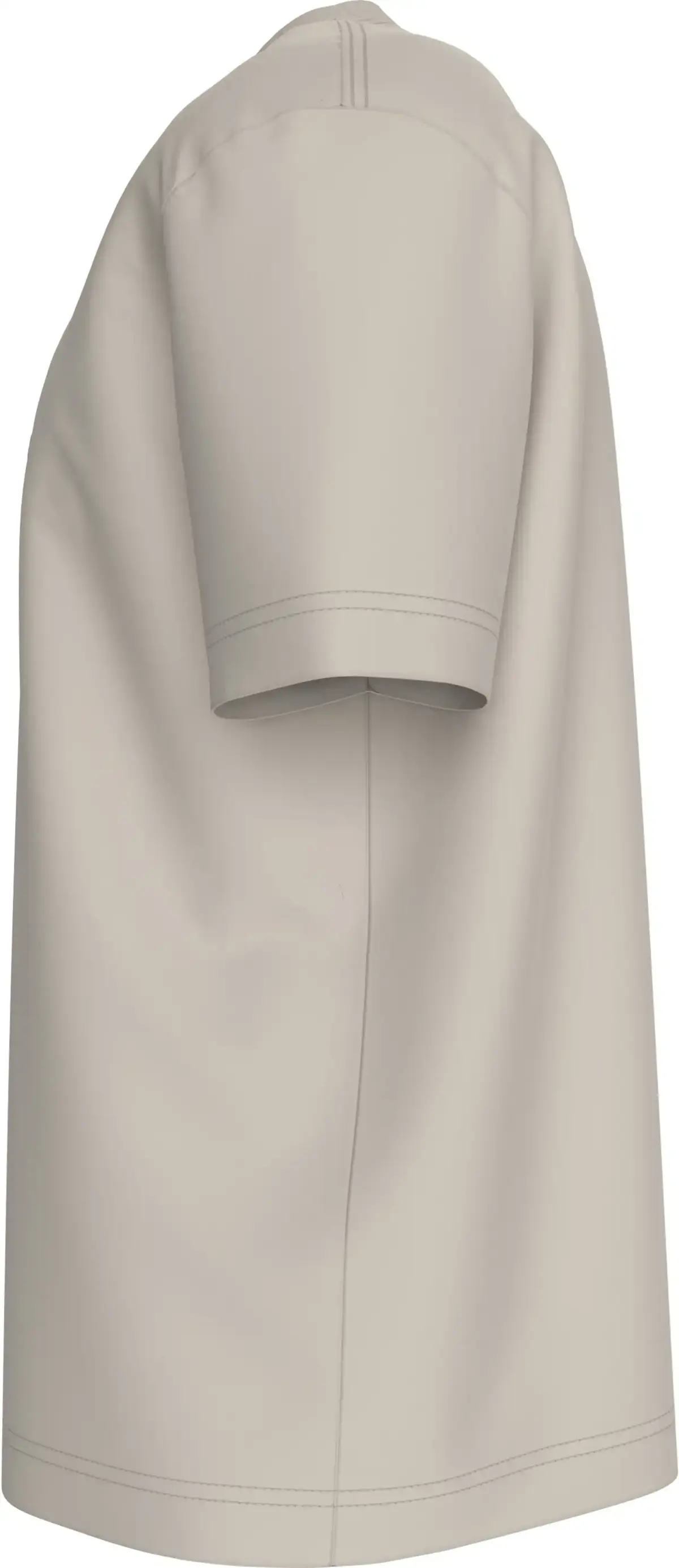 Calvin Klein SHINY MONOLOGO TEE, PDH Krem Erkek T-Shirt & Polo