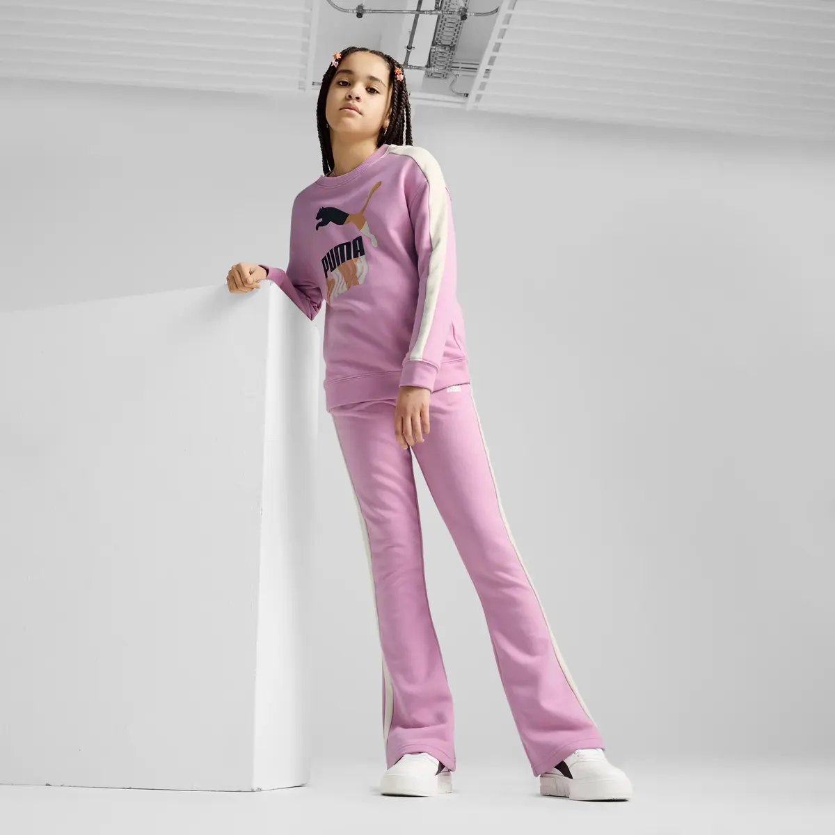 Puma LAVA LAND T7 Crew TR G Kadın Sweatshirt