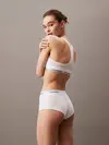 Calvin Klein BOYSHORT Beyaz Kadın Yüksek Bel Boxer Şort