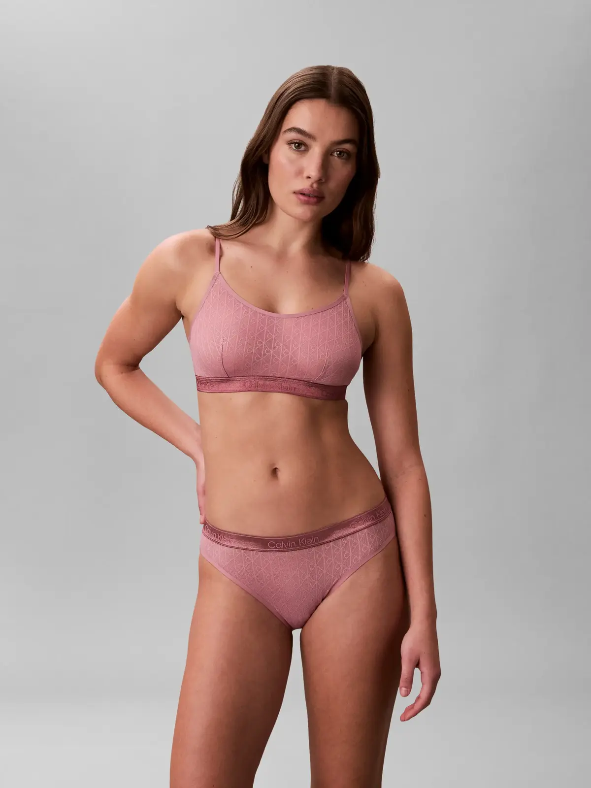 Calvin Klein UNLINED BRALETTE Pembe Kadın Bralet