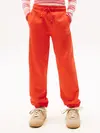Tommy Hilfiger Brushed Fleece Regular Joggers Turuncu Unisex Çocuk Eşofman Altı