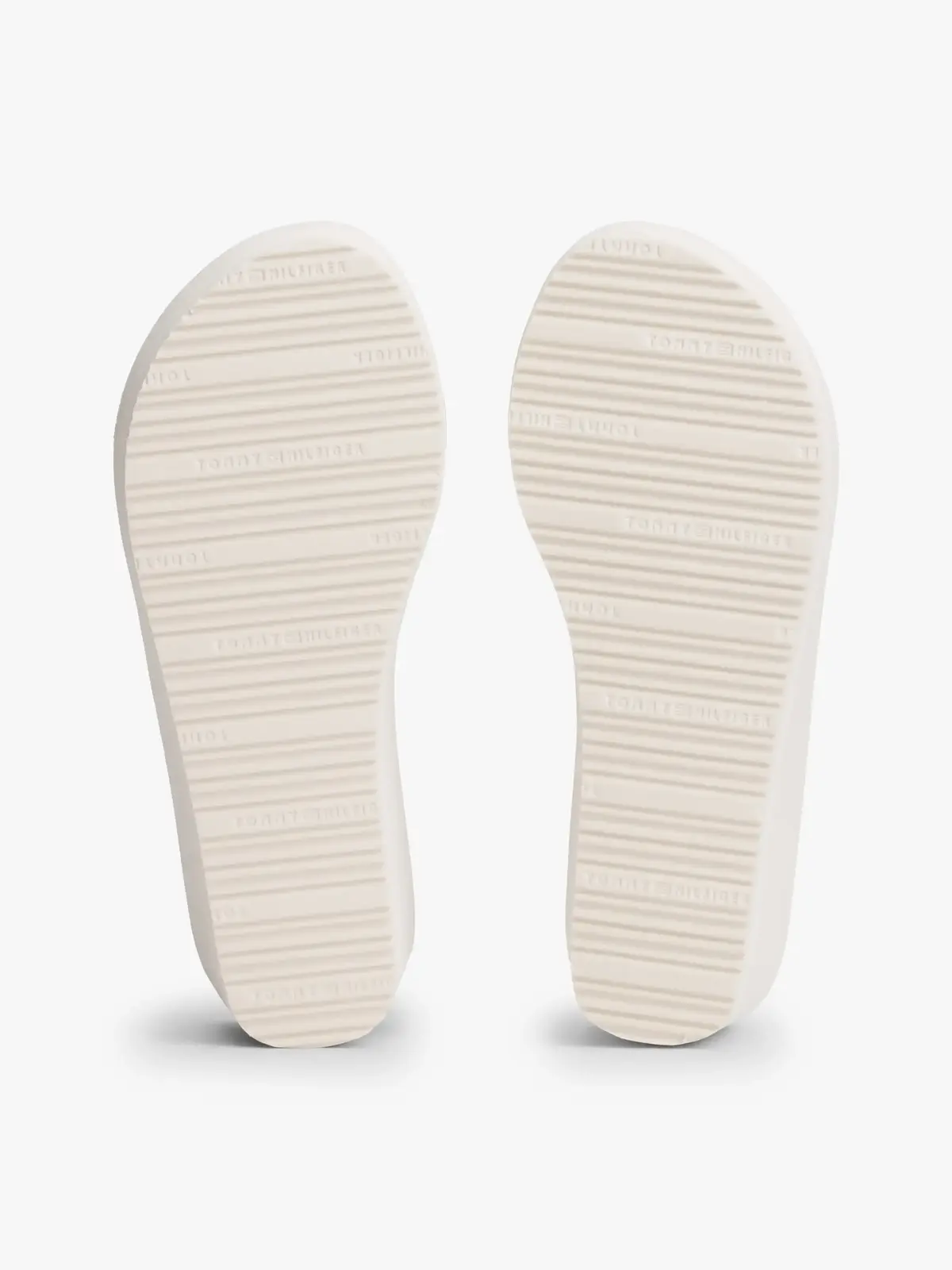 Tommy Hilfiger TH STRIPES WEDGE BEA, YBI Krem Kadın Terlik