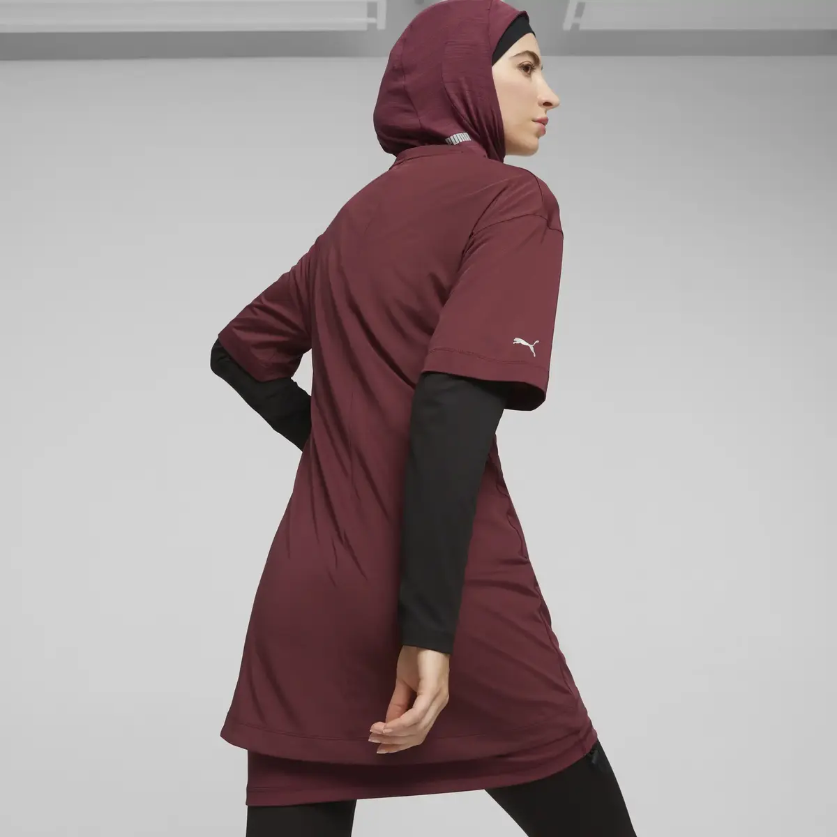 Puma Modest Oversized Tee Bordo Kadın T-Shirt