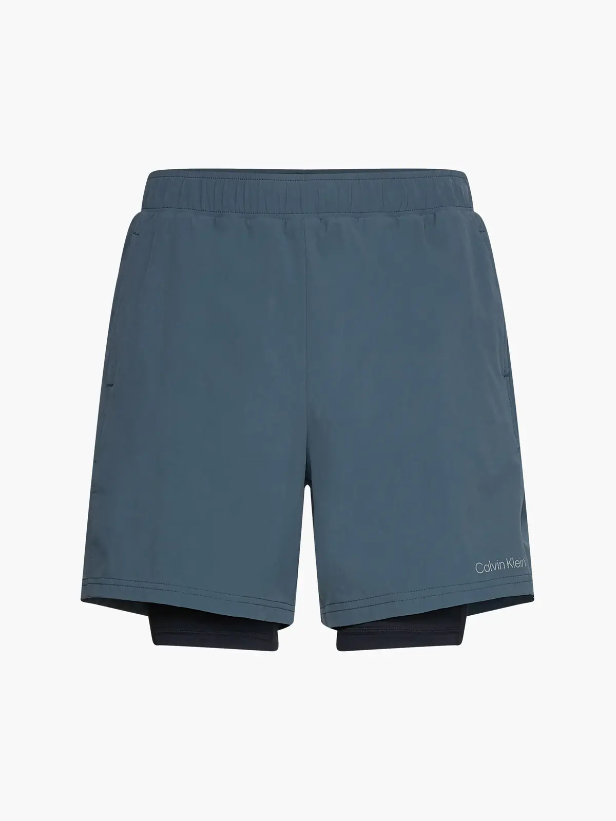 Calvin Klein WO - 2 In 1 Woven Sh Erkek Gri Şort