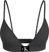 Calvin Klein FIXED TRIANGLE-RP Kadın Siyah Bikini Üstü