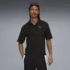 Puma WARDROBE ESS Boxy Polo Siyah Erkek Polo T-Shirt