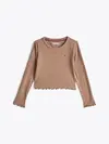 SLUB KNIT TOP LS, GWA