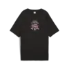 Puma DOWNTOWN Relaxed Graphic Tee Siyah Kadın Tişört