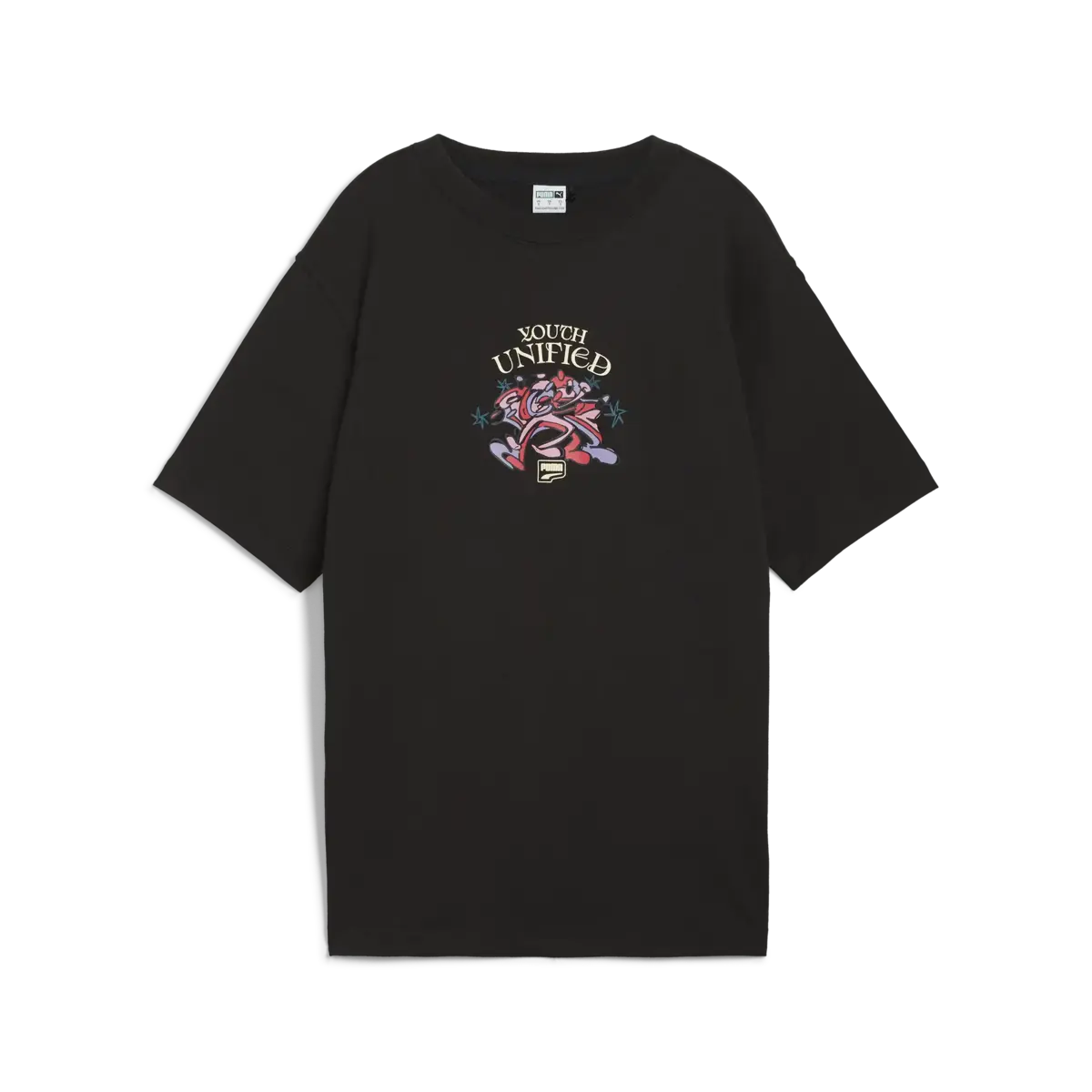 Puma DOWNTOWN Relaxed Graphic Tee Siyah Kadın Tişört