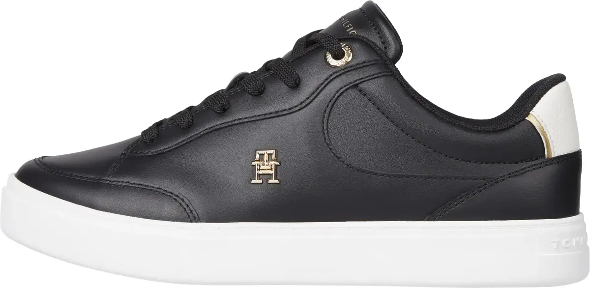Tommy Hilfiger ESSENTIAL CHIC COURT, BDS Siyah Kadın Spor Ayakkabı & Sneaker