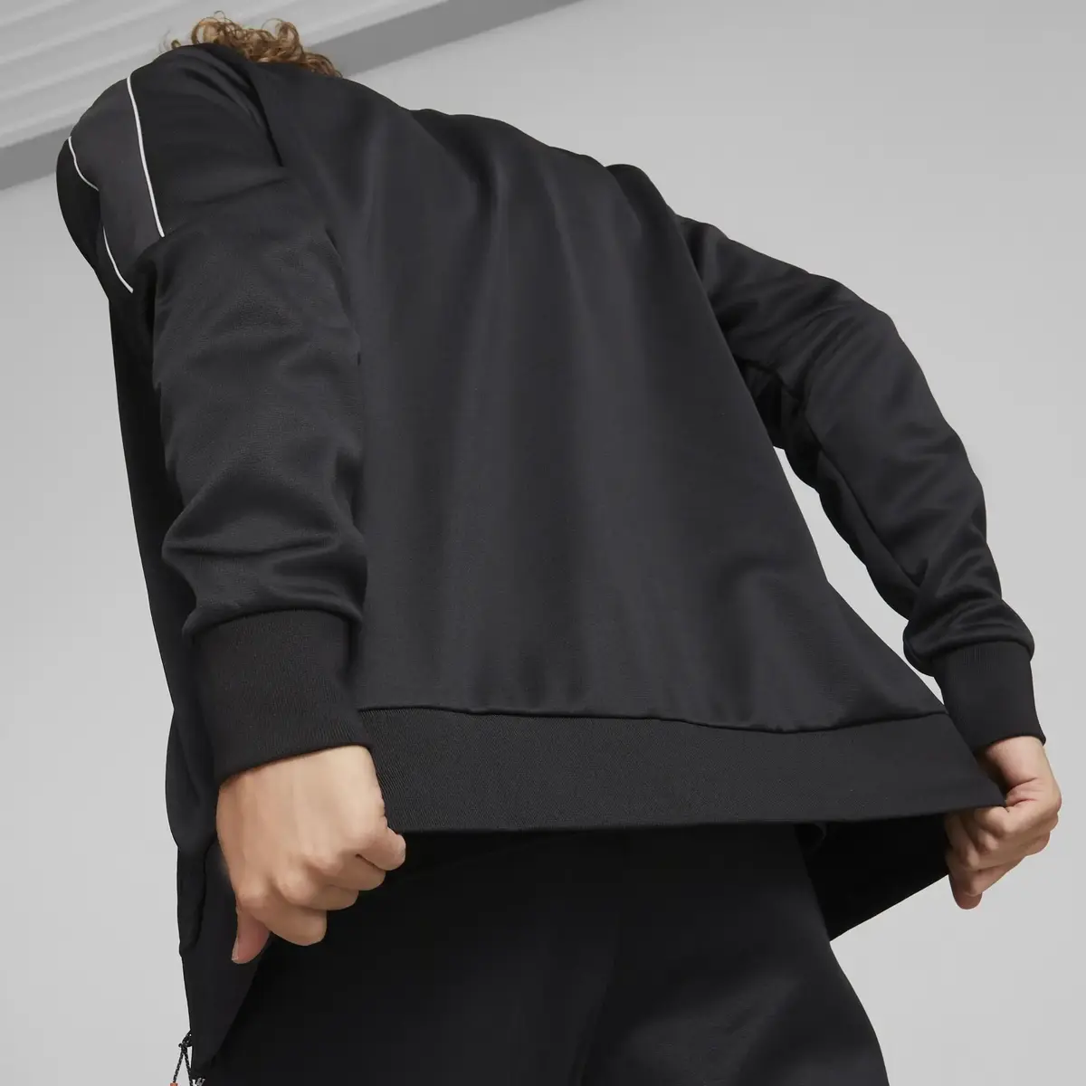 Puma Ferrari Style Mt7 Track Jkt Siyah Erkek Fermuarlı Sweatshirt