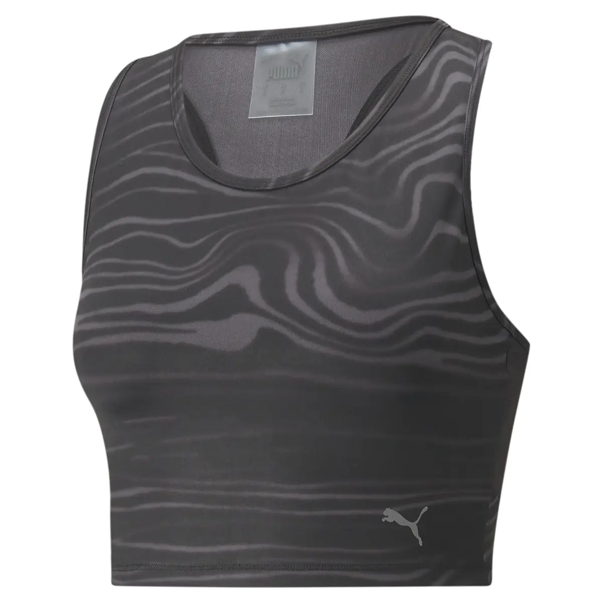 Puma STUDIO AOP CROP TANK Siyah Kadın Antrenman Atleti